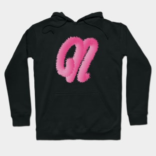 N Pink Animal Initials Hoodie